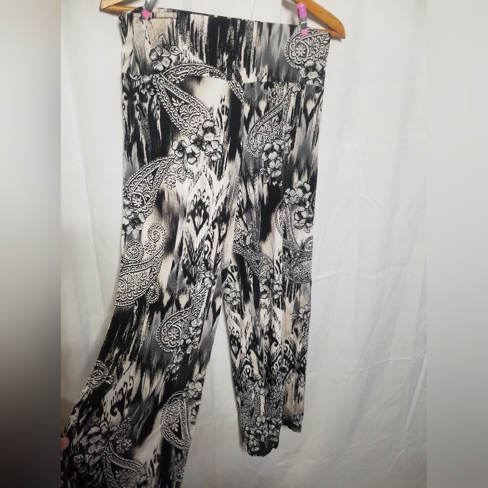 NWOT Attitudes by Renee Knit Pull-On Wide Leg Pants XS